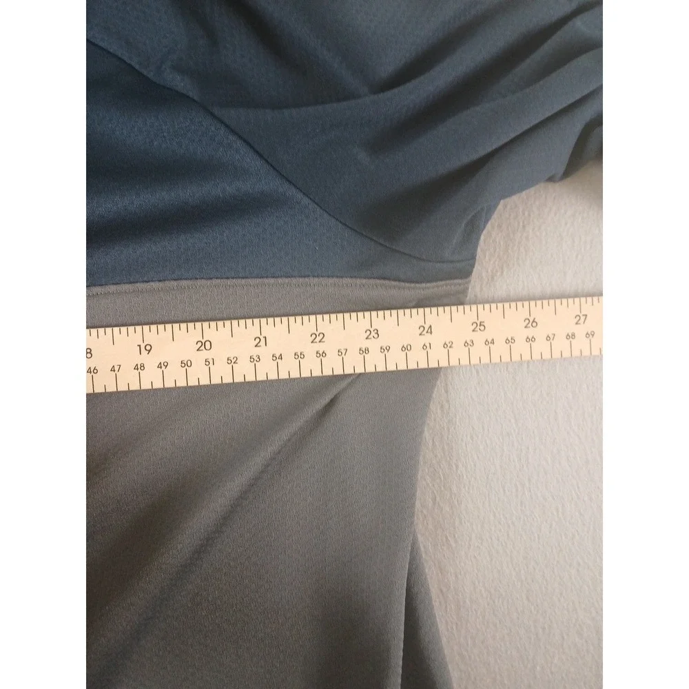 Nike Golf 1/4 Zip Pullover Mens Large Blue Gray Dri-Fit Standard Fit Fleece XL!!